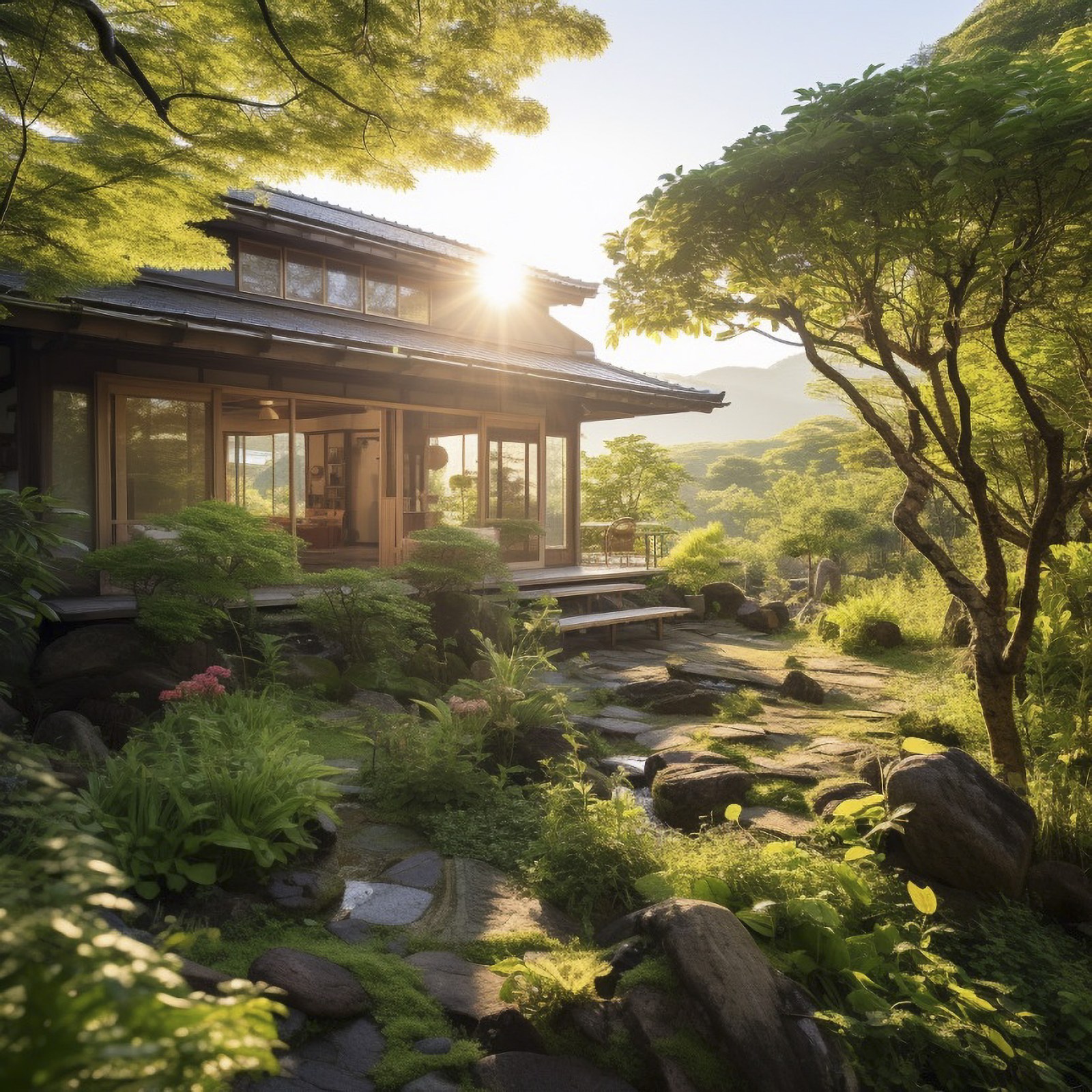 新築、晴れ、豪邸、建物、自然、山、日本、住宅、フリー素材、New construction, sunny, mansion, building, nature, mountain, Japan, house, free material