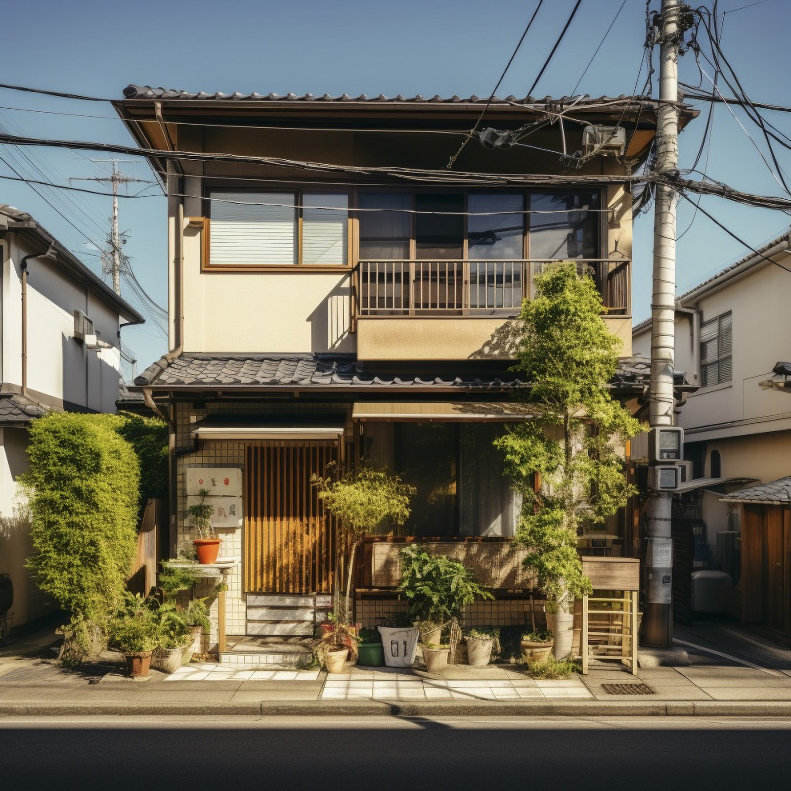 和風、リフォーム、古い家、日本の家、一戸建て、晴れ、日が差す家、建物、住宅、フリー素材、Japanese style, renovation, old house, Japanese house, detached house, sunny, sunny house, building, house, free material,