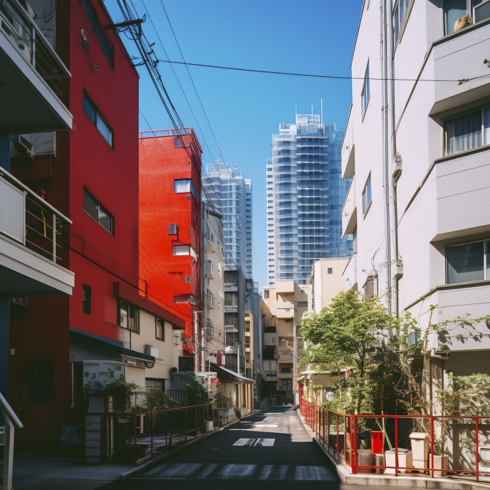 オフィス、日本、東京、タワーマンション、都会、マンション、建物、明るい、晴れ、整備された道、フリー素材、office, Japan, Tokyo, tower apartment, city, apartment, building, bright, sunny, well-maintained road, free material