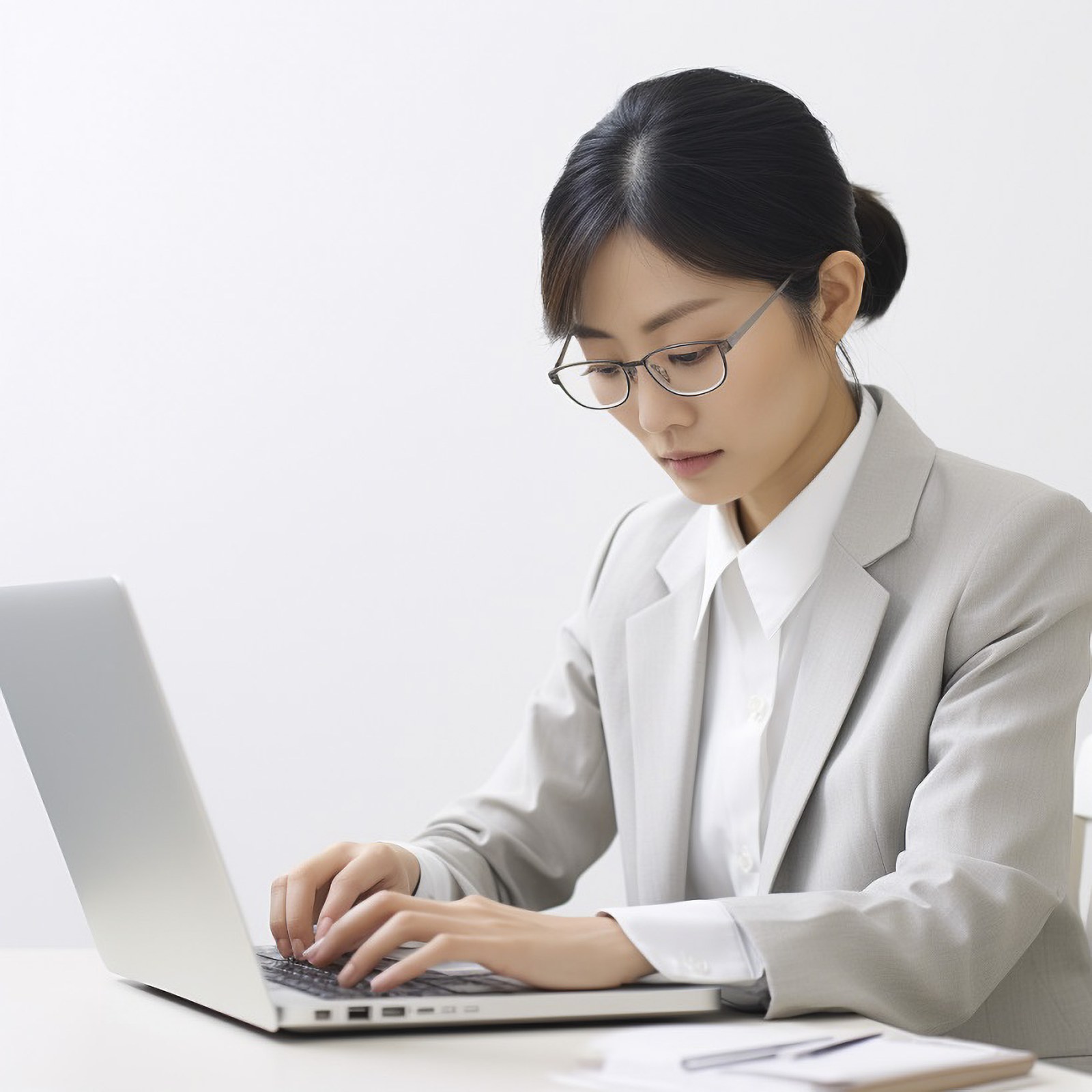 女性、IT企業、パソコン、仕事、事務仕事、日本人、アジア人、スーツ、サラリーマン、営業マン、会社、フリー素材、Woman, IT company, computer, work, office work, Japanese, Asian, suit, office worker, salesman, company, free material,
