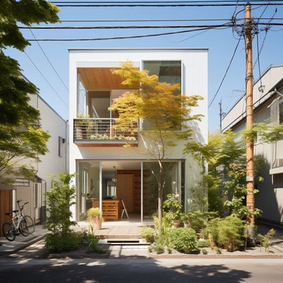 新築一戸建てベランダ側