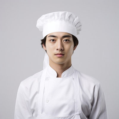 男性の料理人
