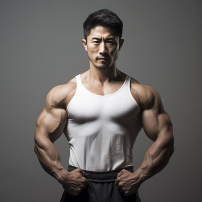 ボディービルダーの男性